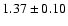 $1.37\pm0.10$