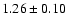 $1.26\pm0.10$