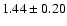 $1.44\pm0.20$