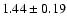 $1.44\pm0.19$