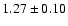 $1.27\pm0.10$
