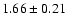 $1.66\pm0.21$