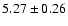 $5.27\pm0.26$
