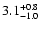 $3.1^{\rm +0.8}_{-1.0}$