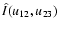 $\hat{I}(u_{12},u_{23})$