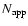 $N_{\rm app}$