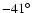 $-41\hbox{$^\circ$ }$