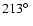 $213\hbox{$^\circ$ }$