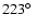 $223\hbox{$^\circ$ }$