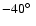 $-40\hbox{$^\circ$ }$