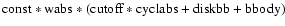 $\rm const*wabs*(cutoff*cyclabs+diskbb+bbody)$