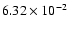 $6.32\times10^{-2}\quad$