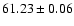 $61.23\pm0.06$