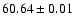 $60.64\pm0.01$