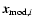 ${\vec x}_{{\rm mod,}i}$