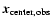 ${\vec x}_{\rm center,obs}$