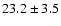 $23.2 \pm3.5$