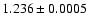 $1.236 \pm0.0005$