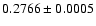 $0.2766 \pm0.0005$