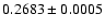 $0.2683 \pm0.0005$