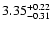 $\rm 3.35^{+0.22}_{-0.31}$