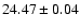 $24.47\pm0.04$