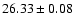 $26.33\pm0.08$