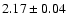 $2.17\pm0.04$