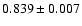 $0.839\pm0.007$