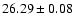 $26.29\pm0.08$