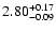 $\rm 2.80^{+0.17}_{-0.09}$