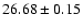 $26.68\pm0.15$
