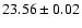 $23.56\pm0.02$
