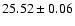 $25.52\pm0.06$