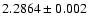 $2.2864 \pm0.002$