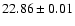 $22.86\pm0.01$