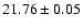 $21.76\pm0.05$