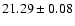 $21.29 \pm 0.08$