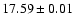 $17.59 \pm 0.01$