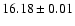 $16.18\pm0.01$