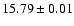 $15.79\pm0.01$