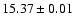 $15.37\pm0.01$