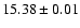 $15.38\pm0.01$