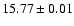 $15.77\pm0.01$