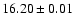 $16.20\pm0.01$
