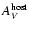 $A_V^{\rm host}$