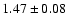 $1.47\pm0.08$