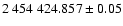 $2~454~424.857\pm0.05$