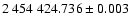 $2~454~424.736\pm0.003$