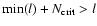 $\min(l) + N_{\rm crit} > l$
